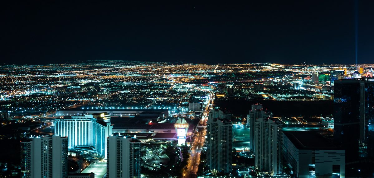 Panorama Las Vegas z wieży Stratosphere, Las Vegas, Nevada, USA